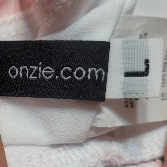 Onzie White Strappy Sports Bra - Picture 6 of 6